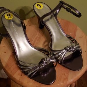 NEVER WORN! Silver Strappy Sandals!!